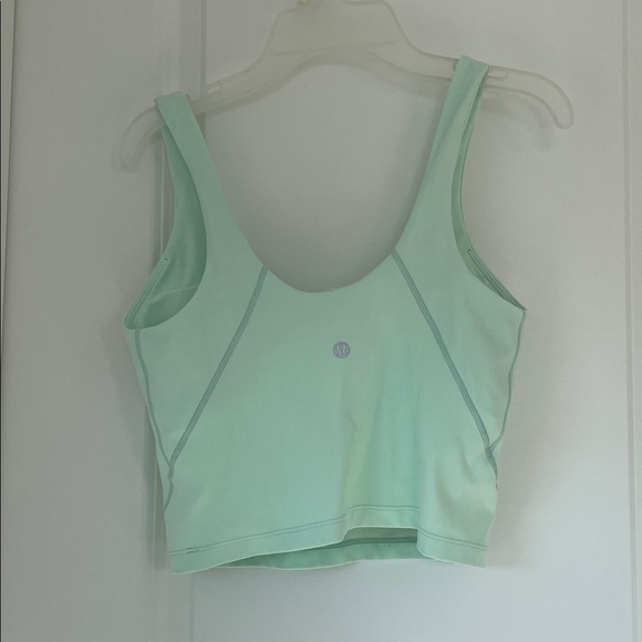 Lululemon Mint Cropped Align Tank Size 6 - Picture 2 of 5